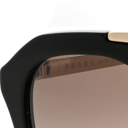 Prada Acetate Metal Cinema Sunglasses SPR 12Q Black 8 of 11