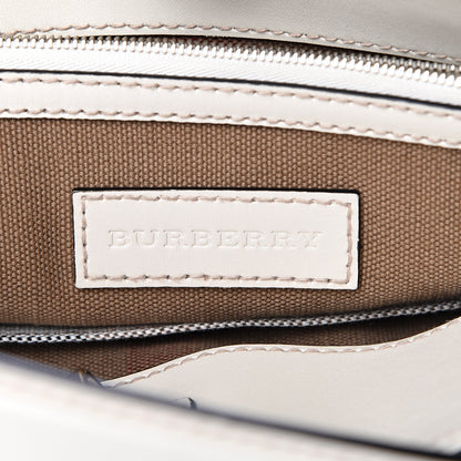 Burberry Canvas Mega Check Medium Ashby Hobo White 5 of 11