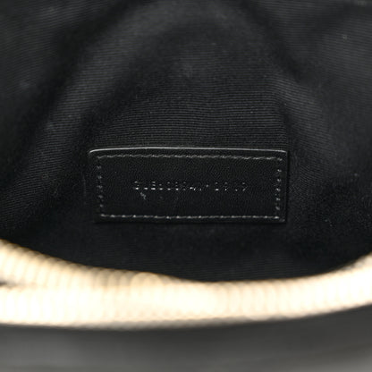 Saint Laurent Grained Lambskin Quilted Mini Becky Double Zip Bag Black 7 of 12