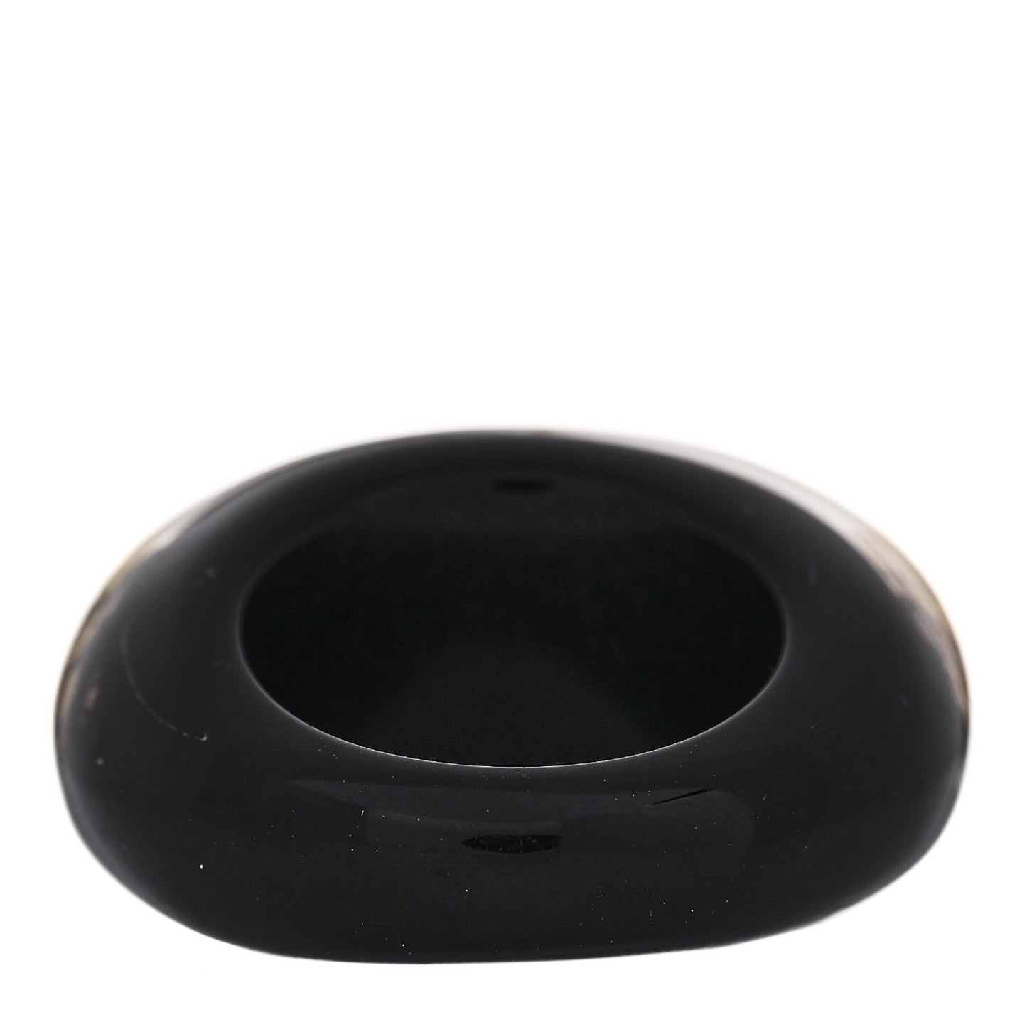 Resin Swarovski Crystal Inclusion Ring 50 5.5 Black