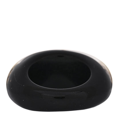 Louis Vuitton Resin Swarovski Crystal Inclusion Ring 50 5.5 Black 4 of 6