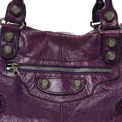 Balenciaga Agneau Giant 21 Silver Hardware Work Raisin 9 of 14
