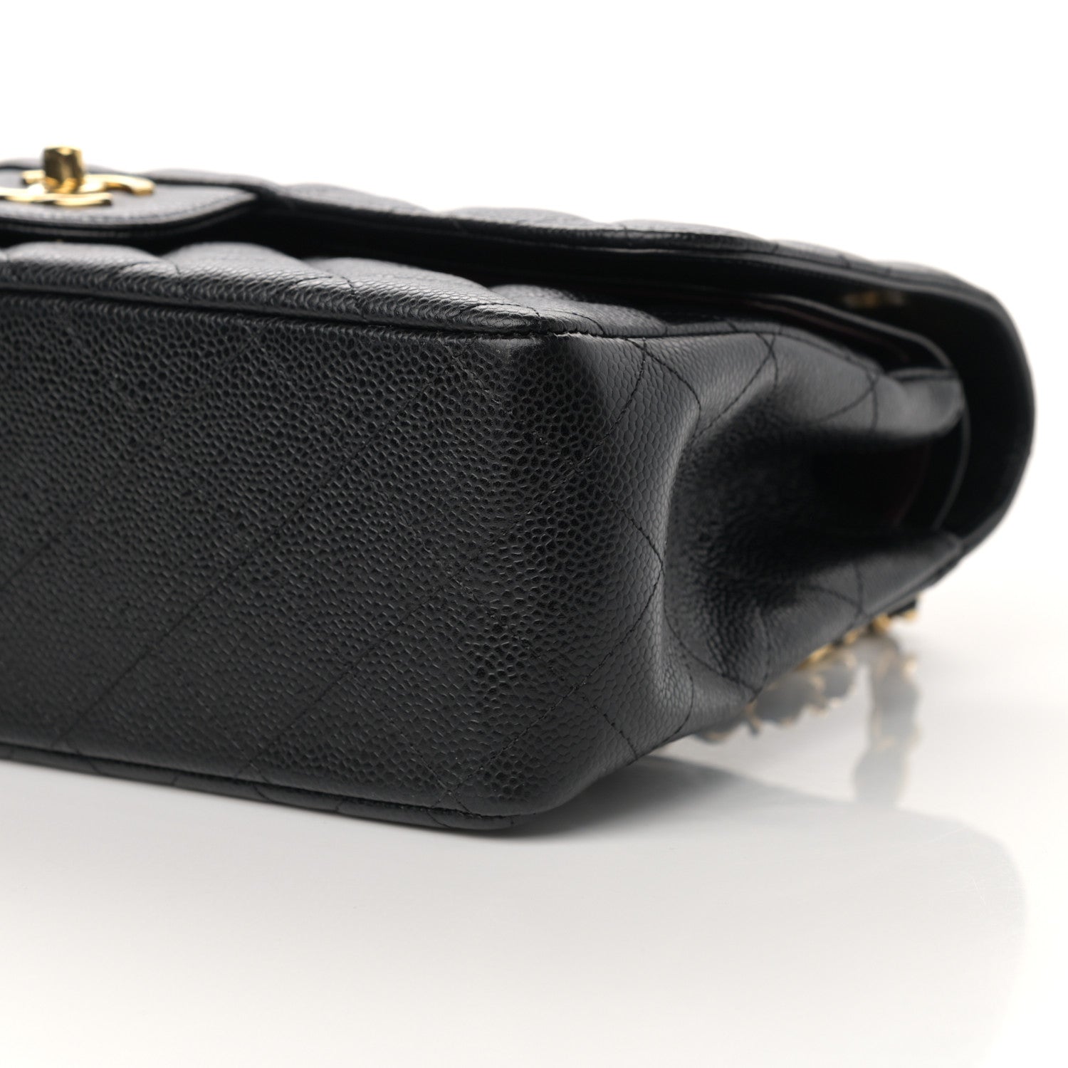 Chanel Caviar Quilted Jumbo Double Flap Black 9 of 13