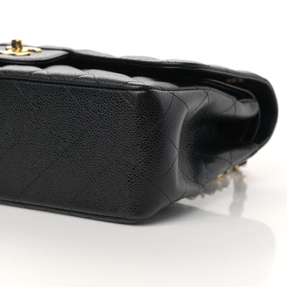 Chanel Caviar Quilted Jumbo Double Flap Black 9 of 13