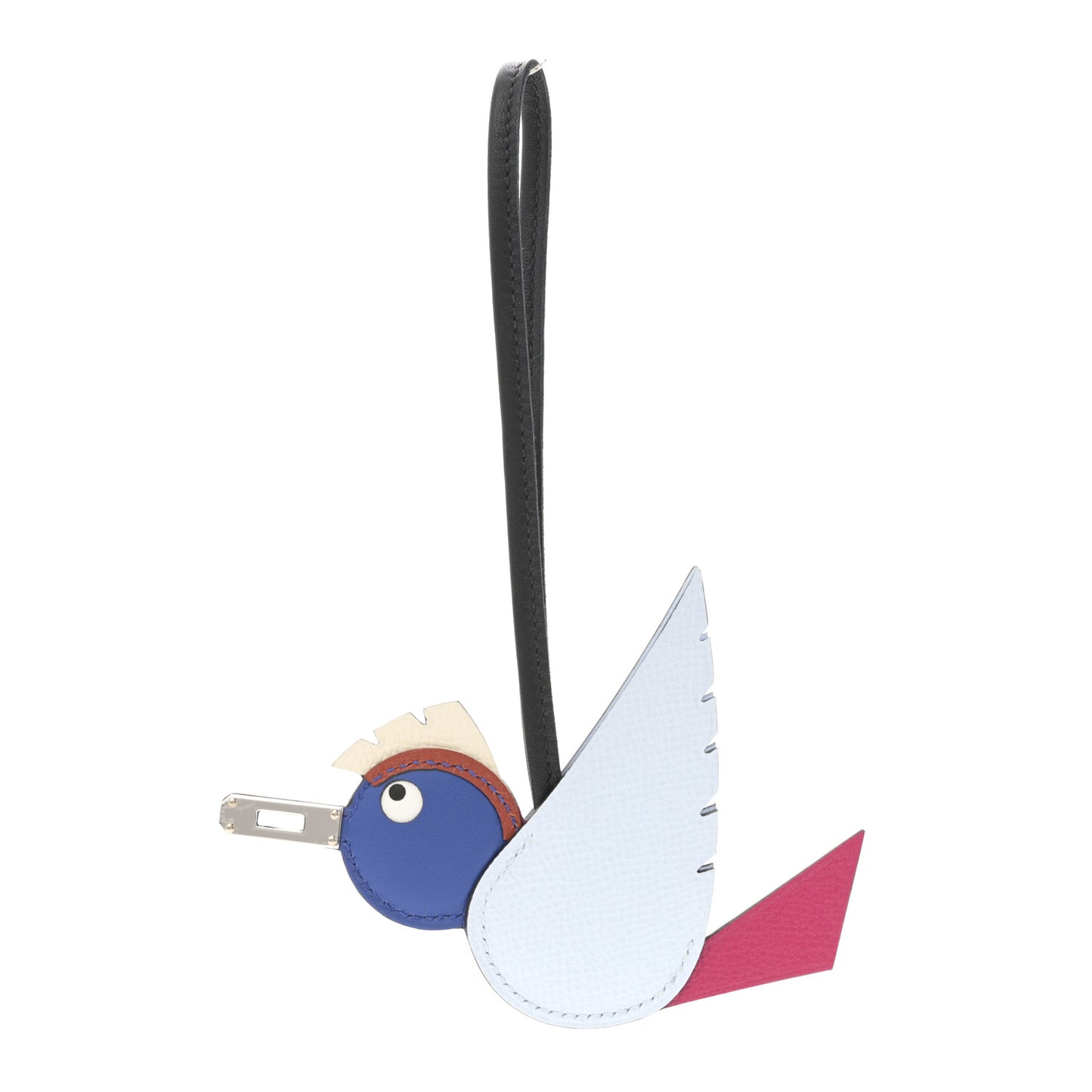 Epsom Swift Chevre Mysore Birdy Bag Charm Bleu Brume Rose Mexico Bleu Royal Cuivre Nata Black