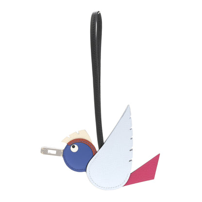 Hermes Epsom Swift Chevre Mysore Birdy Bag Charm Bleu Brume Rose Mexico Bleu Royal Cuivre Nata Black 1 of 4