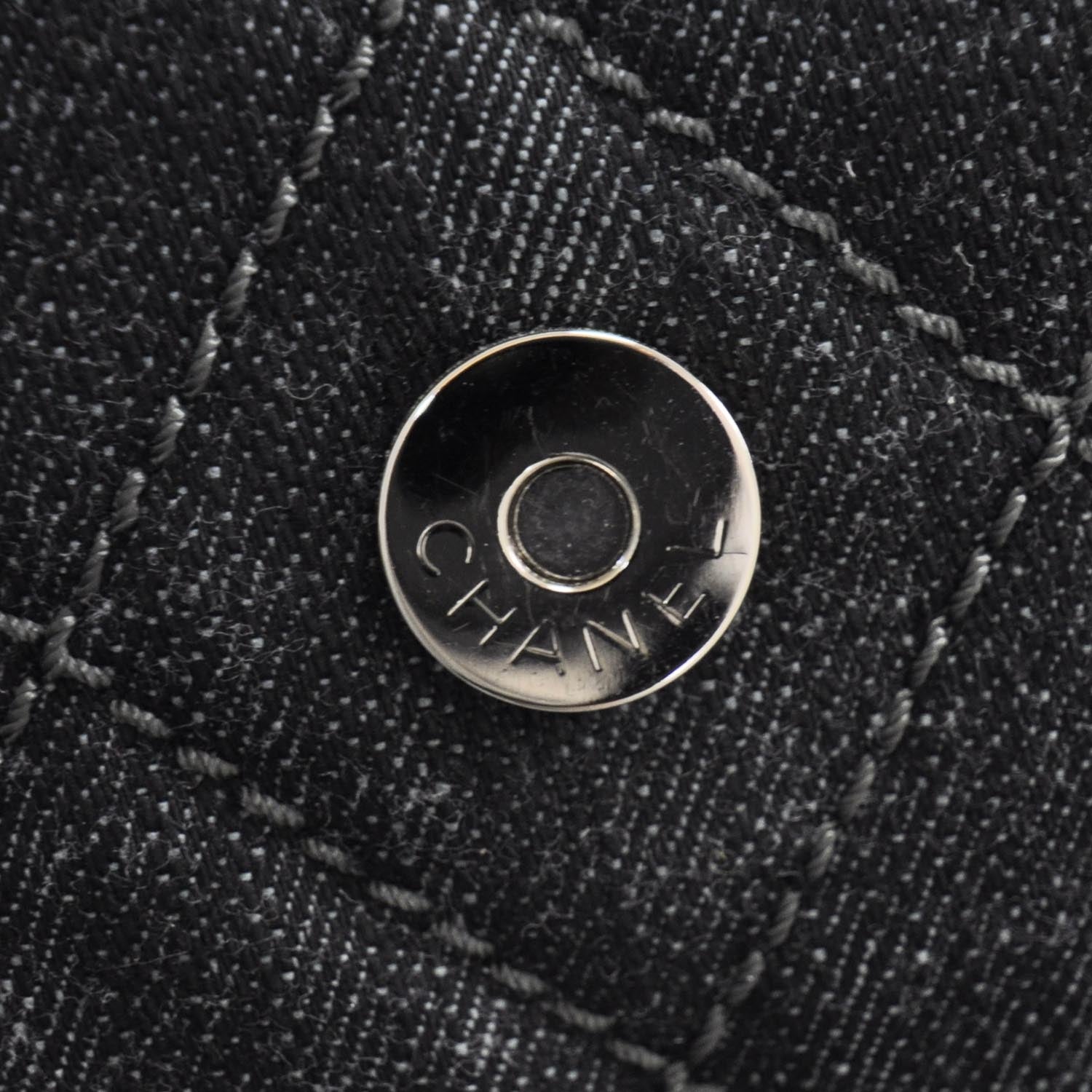 Chanel Denim Quilted Stretch Spirit Messenger Bag 10 of 11