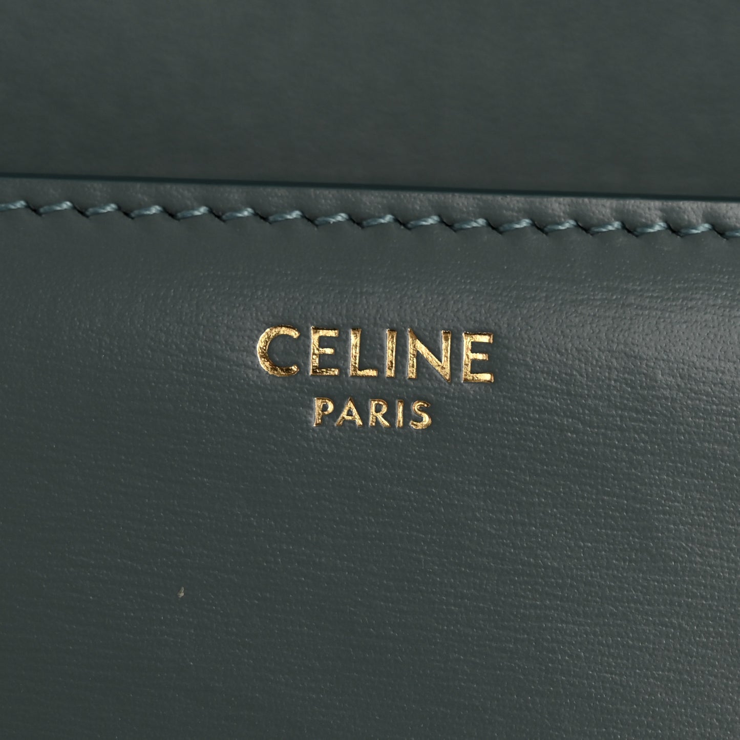 Shiny Calfskin Teen Triomphe Petrol