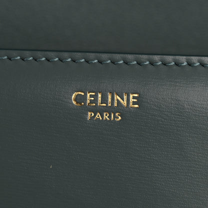 Celine Shiny Calfskin Teen Triomphe Petrol 6 of 14