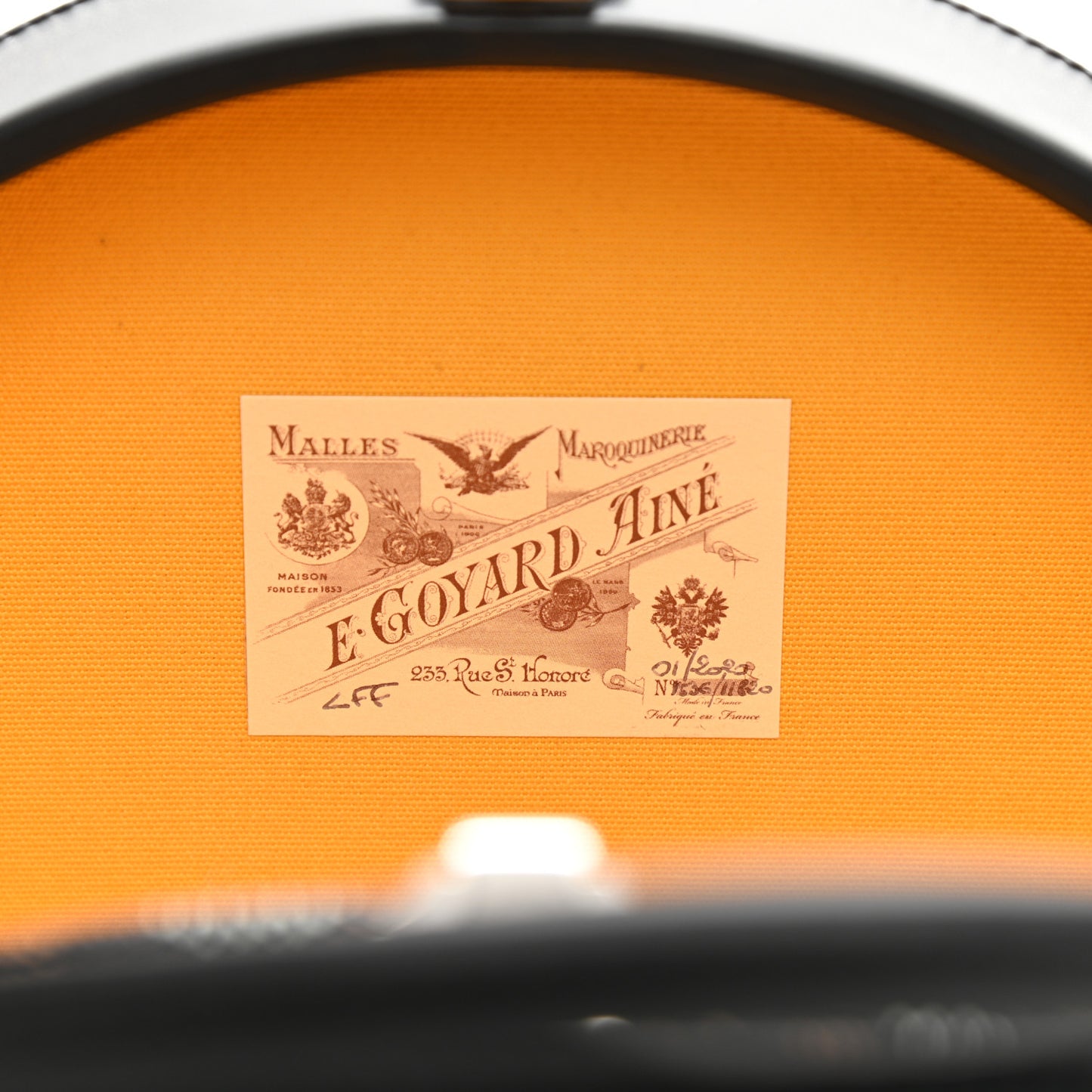 Goyardine Alto Hatbox Black