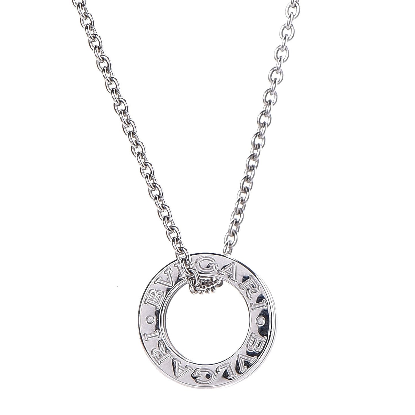 18K White Gold B.Zero1 Pendant Necklace
