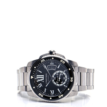 Cartier Stainless Steel 42mm Calibre de Cartier Diver Automatic Watch Black 2 of 7