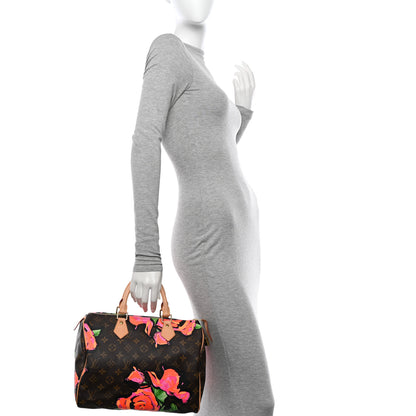Louis Vuitton Monogram Roses Speedy 30 2 of 11