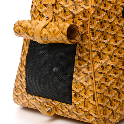 Goyard Goyardine Sac Hulot Pet Carrier PM Yellow 9 of 9