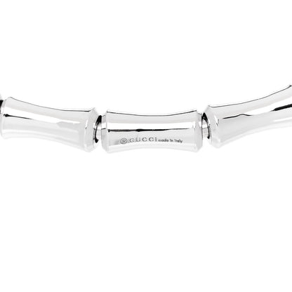 Gucci 18K White Gold Small Bamboo Spring Bracelet 5 of 7