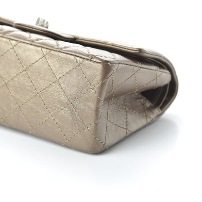 Chanel Metallic Calfskin Quilted 2.55 Reissue 224 Flap Gold 7 of 10