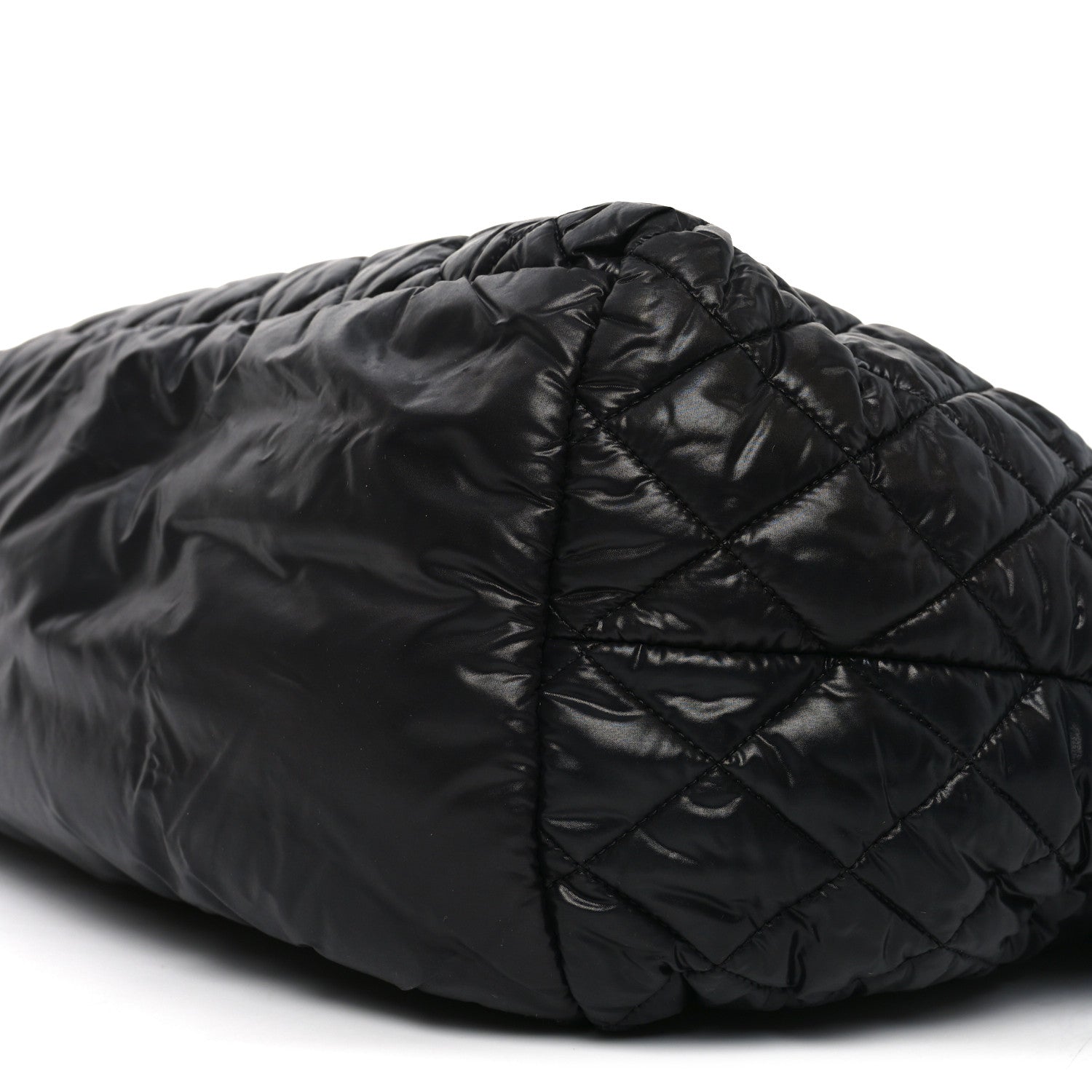 Chanel Nylon Quilted Large Coco Cocoon Tote Black 1809594