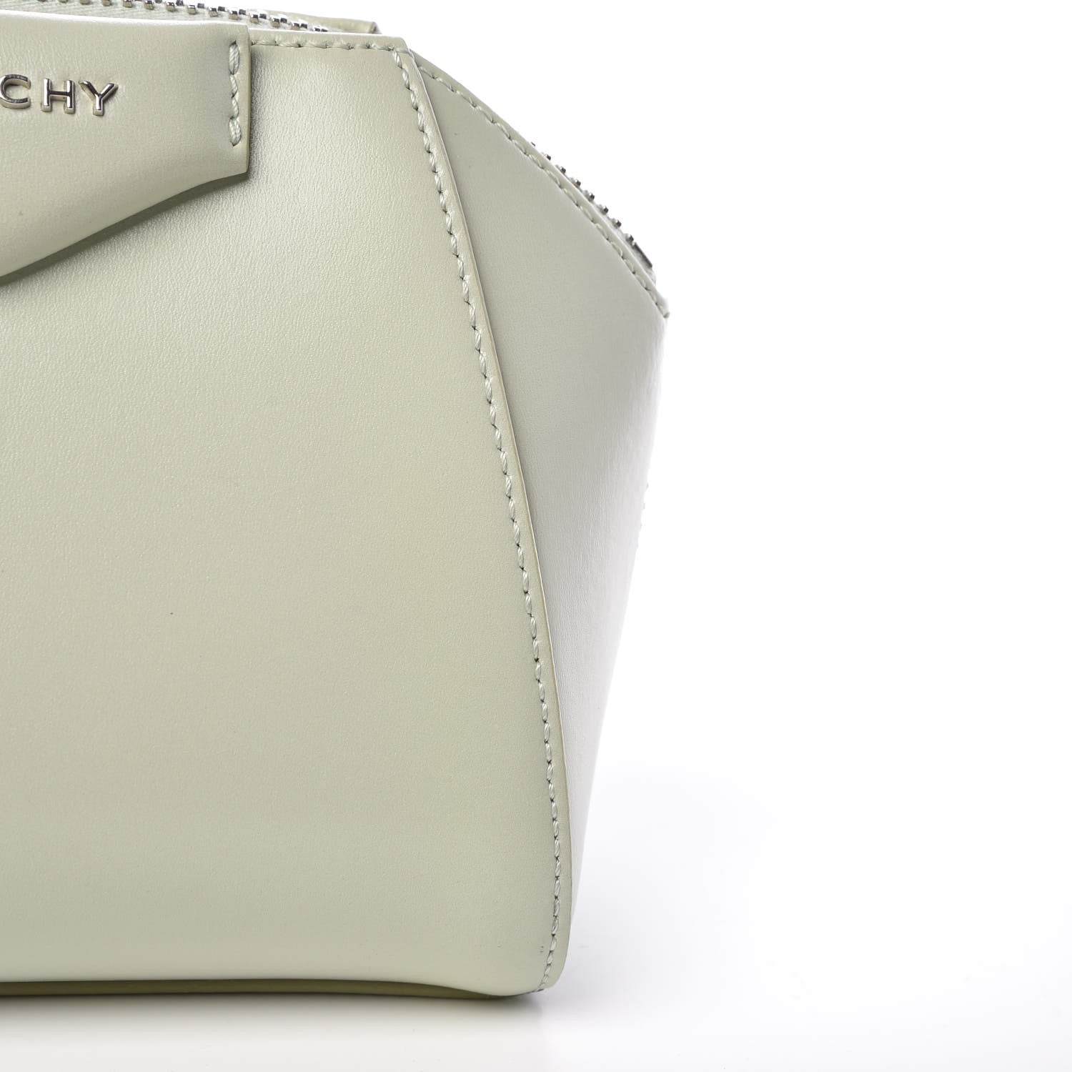 Givenchy Shiny Lord Calfskin Antigona Wristlet Aqua Green 19 of 21