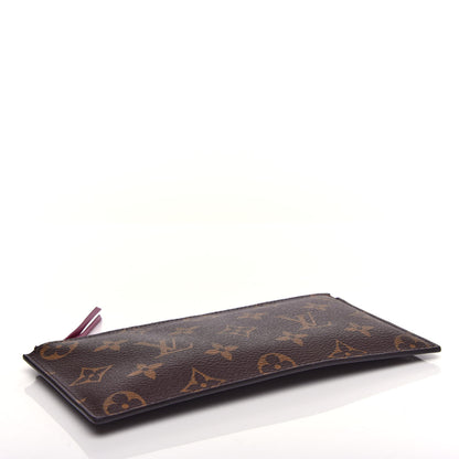 Louis Vuitton Monogram Felicie Chain Wallet Zippered Insert Fuchsia 4 of 9