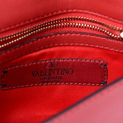 Valentino Garavani Vitello Rockstud Chain Flap Crossbody Bag Red 5 of 11