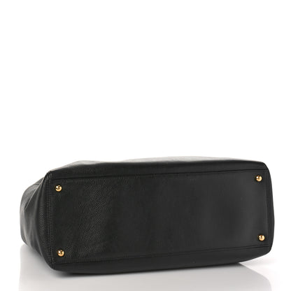 Chanel Caviar Medium Cerf Executive Shopper Tote Black 5 of 10