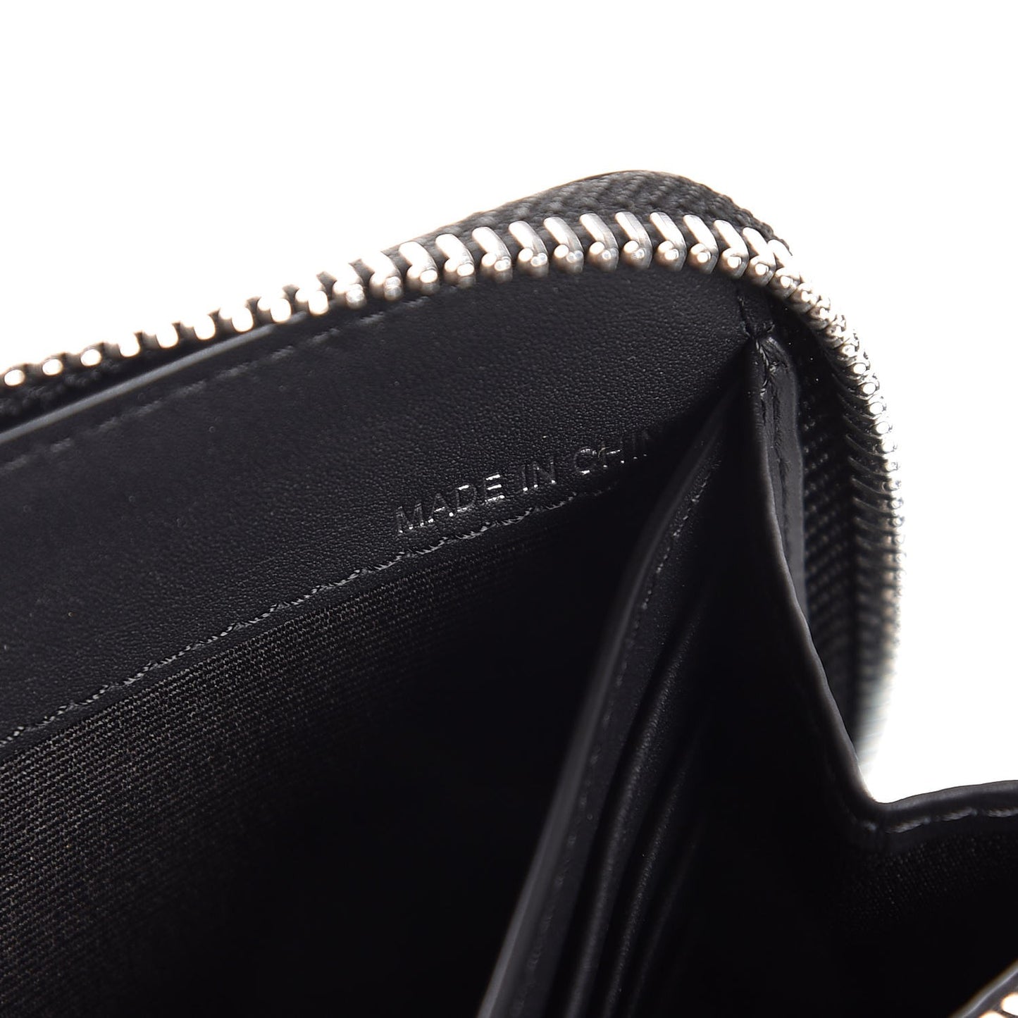 London Check Long Zip Around Wallet Charcoal Black