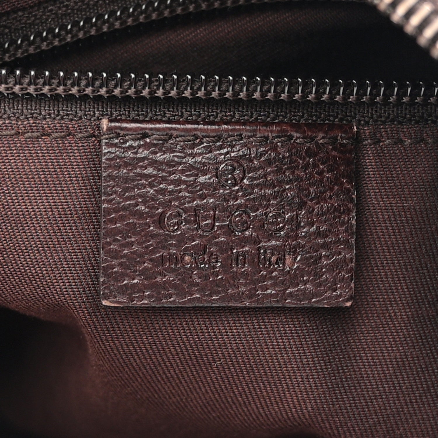 Gucci Monogram Web Medium Half Moon Hobo Dark Brown 6 of 11