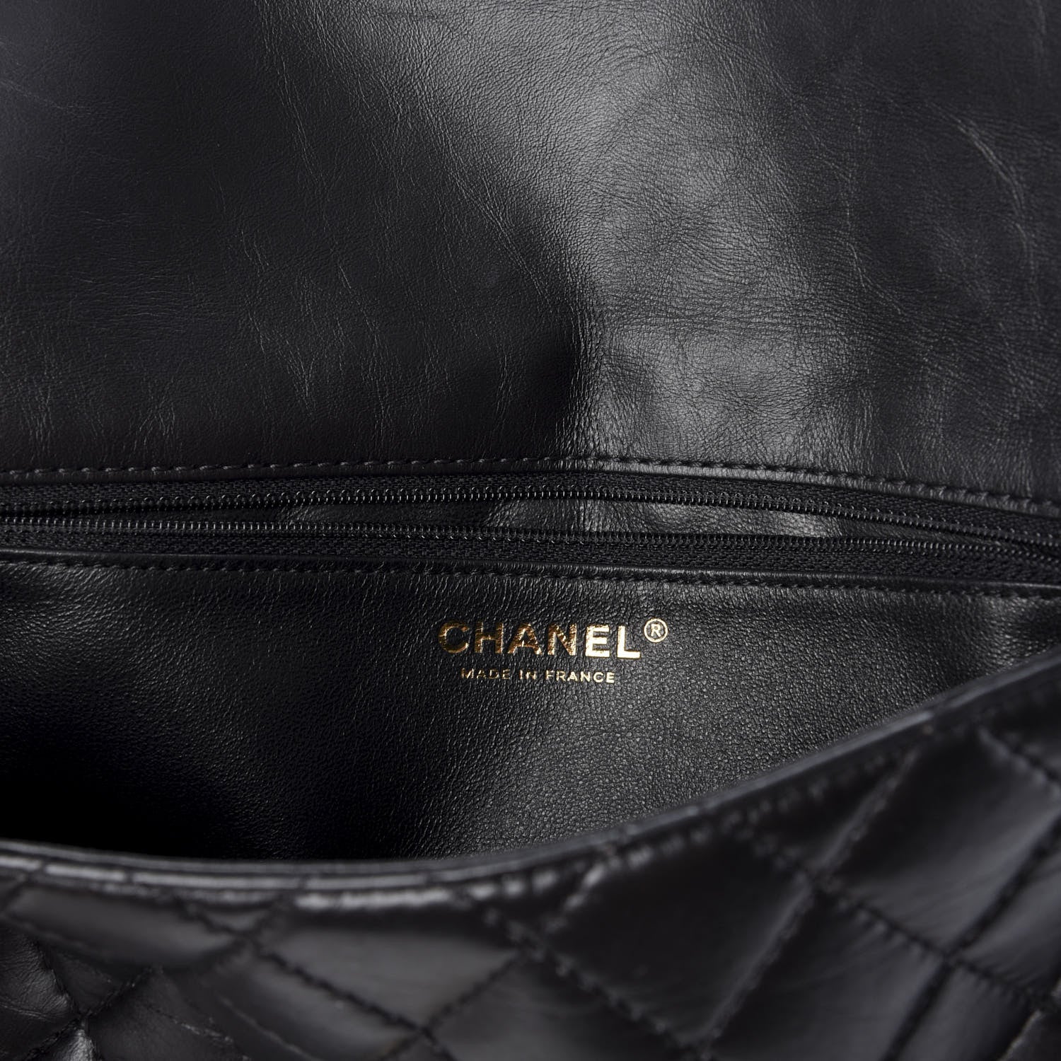 Chanel Aged Calfskin Quilted Reissue 2.55 Clutch Black 6 of 12