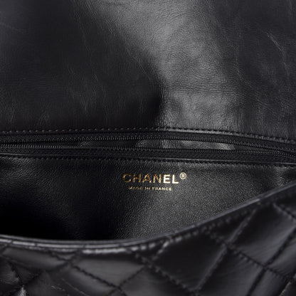 Chanel Aged Calfskin Quilted Reissue 2.55 Clutch Black 6 of 12