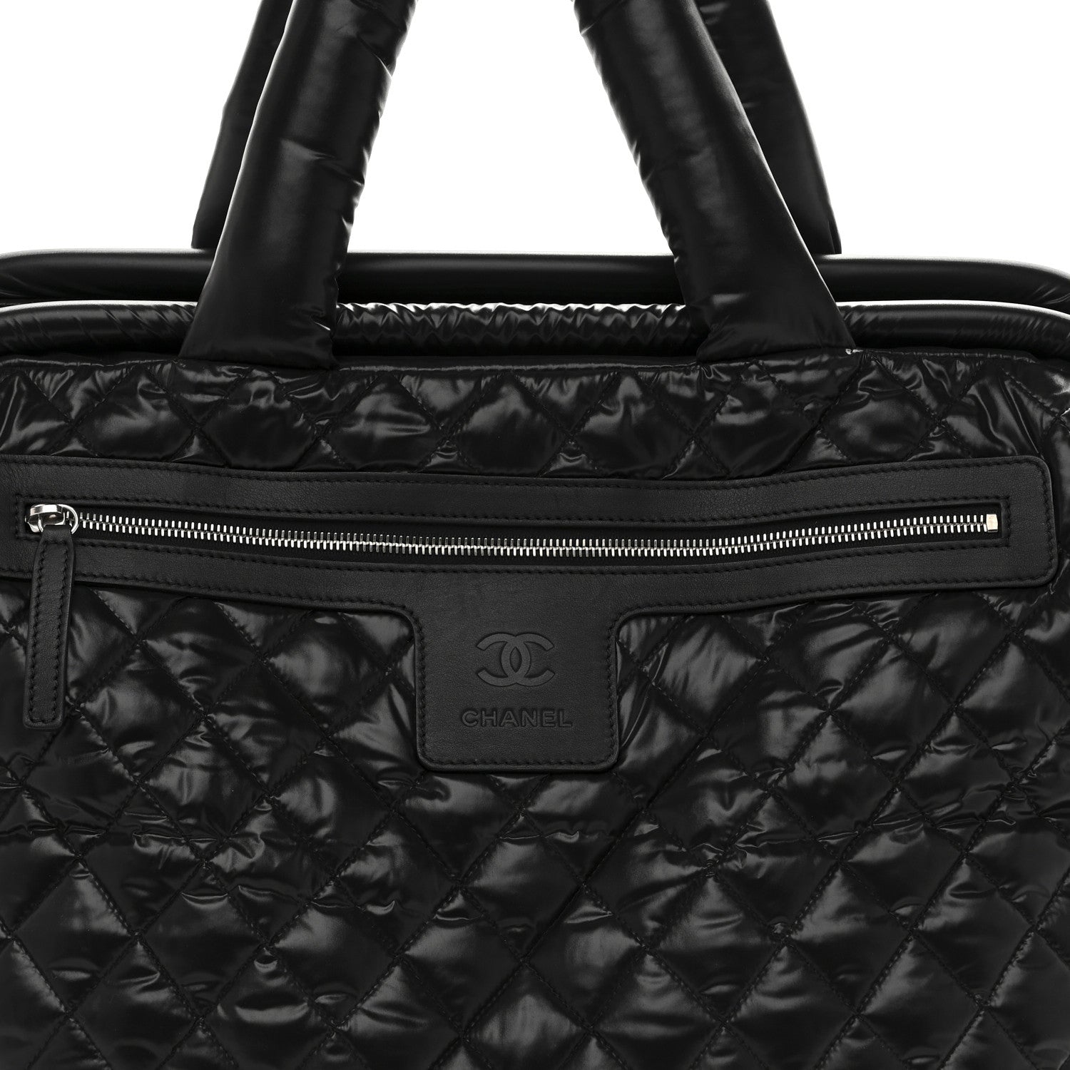 Chanel Nylon Quilted Coco Cocoon Trolley Black 7 of 9