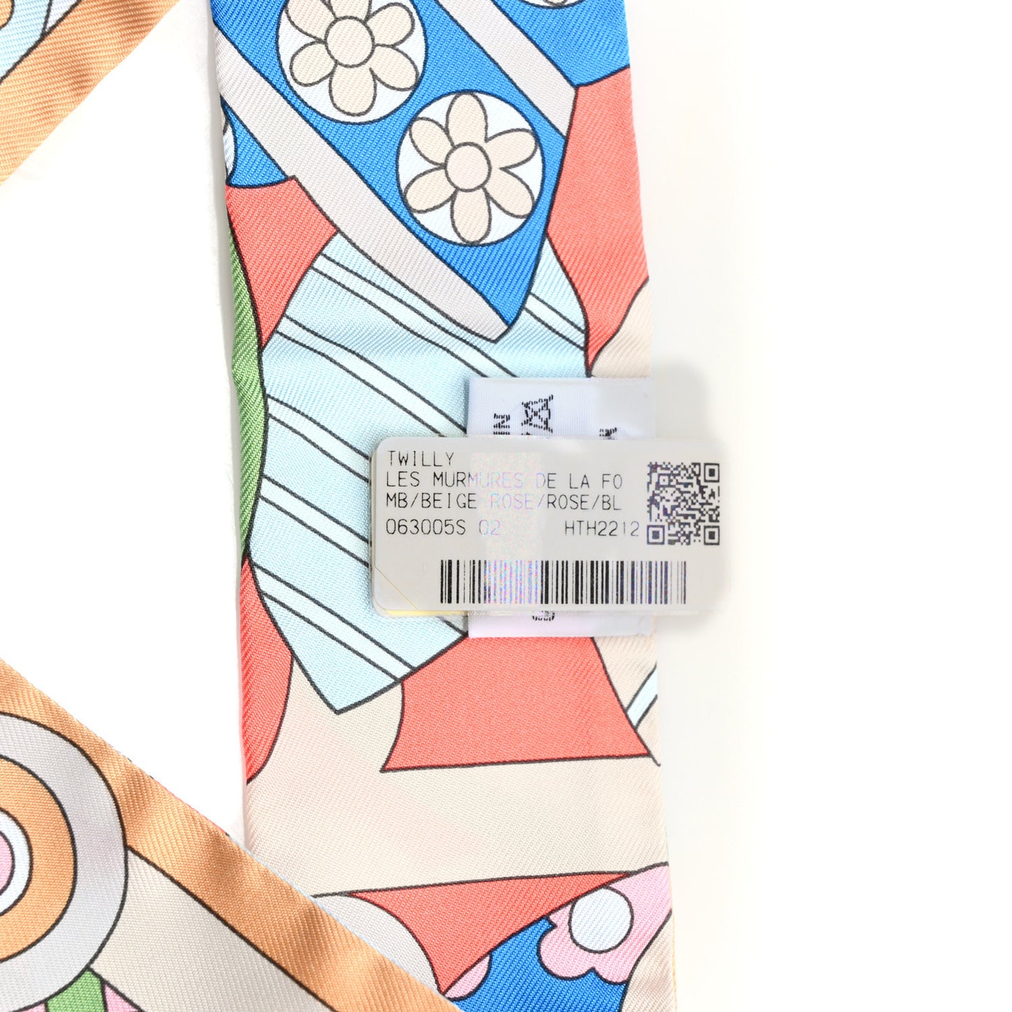 Silk Les Murmures De La Foret Twilly Beige Rose Bleu