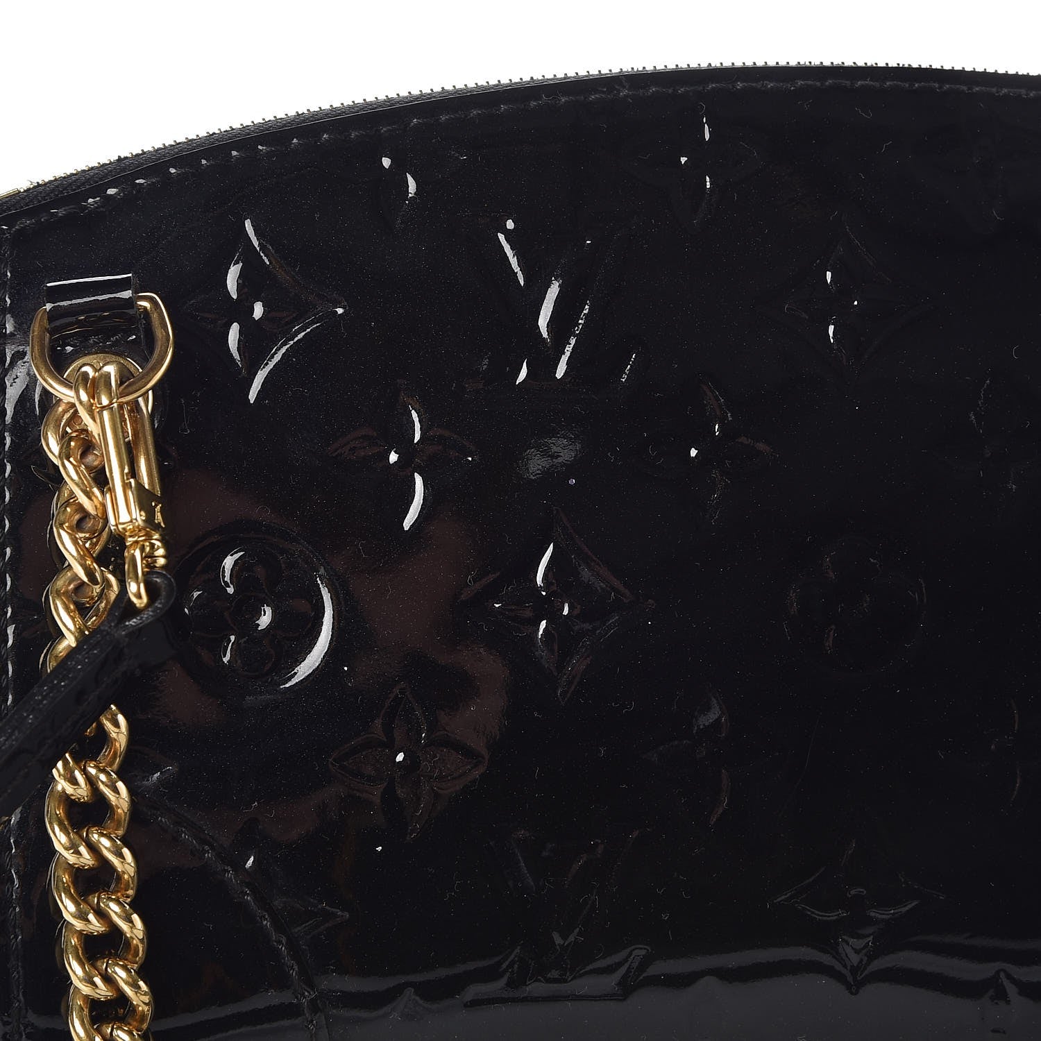 Louis Vuitton Vernis Santa Monica Clutch Noir Magnetique 9 of 9