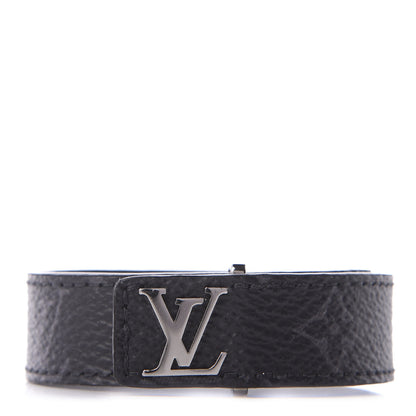 Louis Vuitton Monogram Eclipse LV Slim Bracelet 19 1 of 6