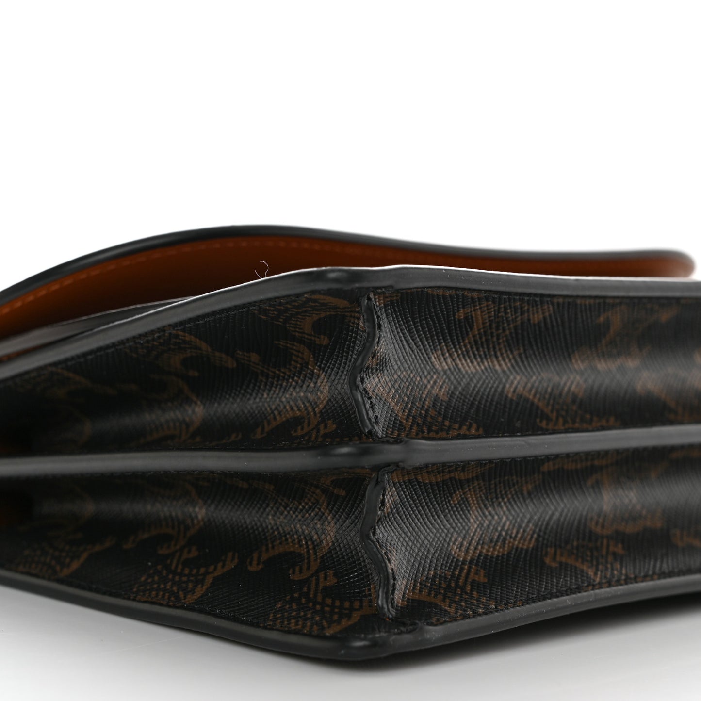 Triomphe Canvas Lambskin Wallet On Strap Tan