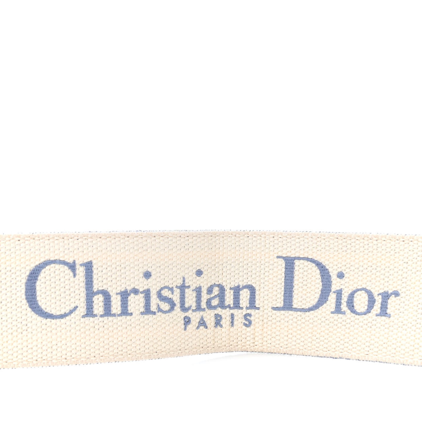 Canvas Embroidered Shoulder Strap Light Blue
