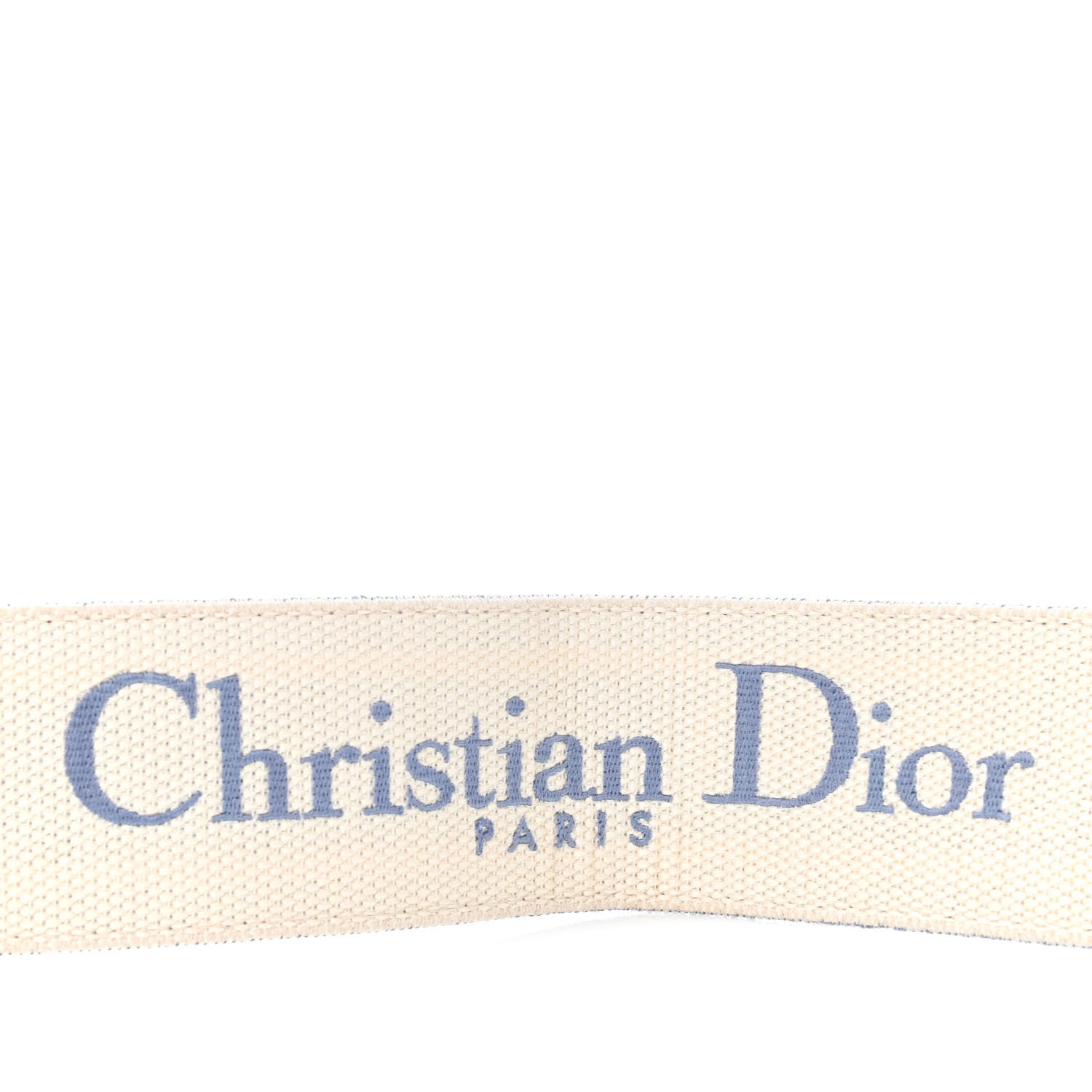 Christian Dior Canvas Embroidered Shoulder Strap Light Blue 3 of 4