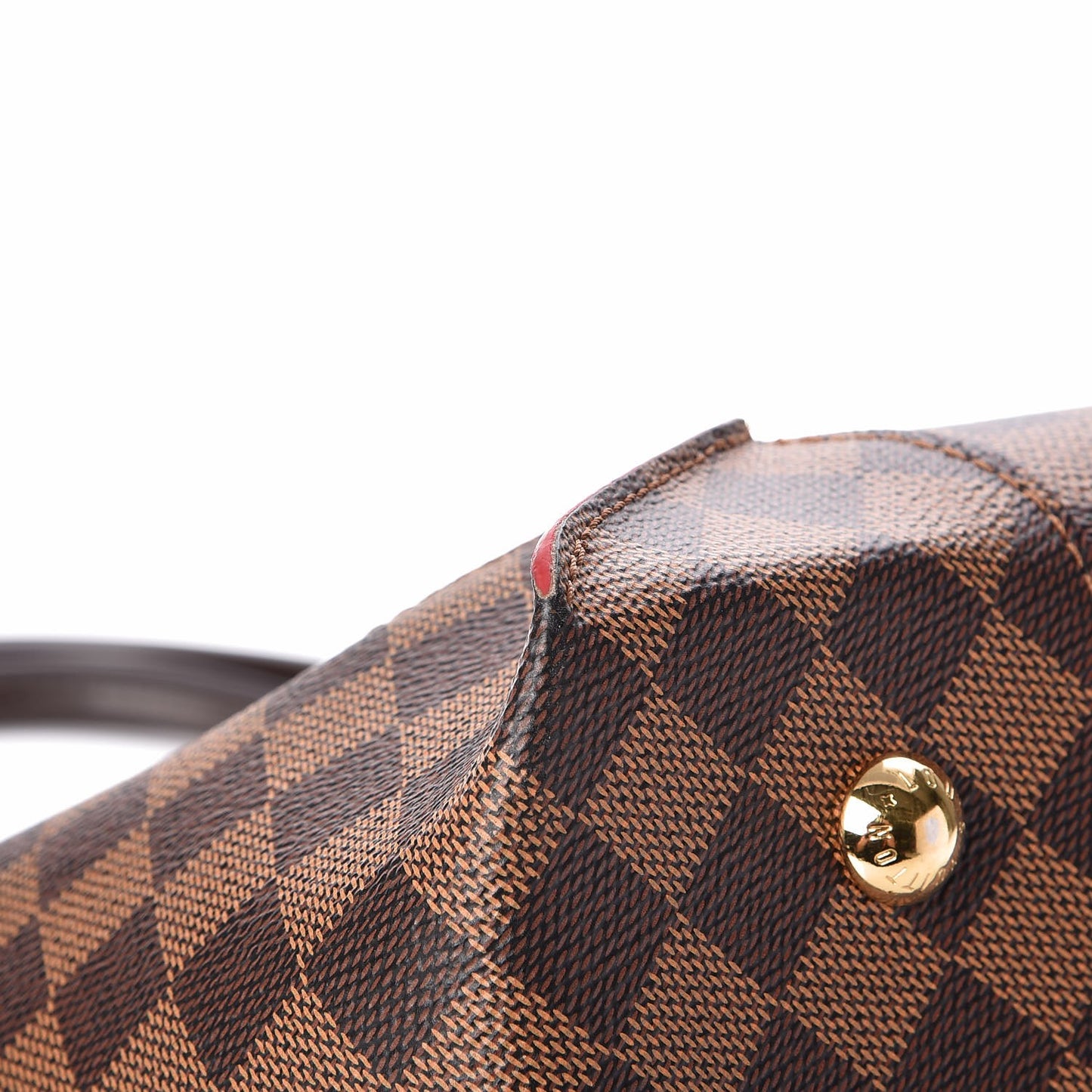 Damier Ebene Caissa Tote MM Cherry