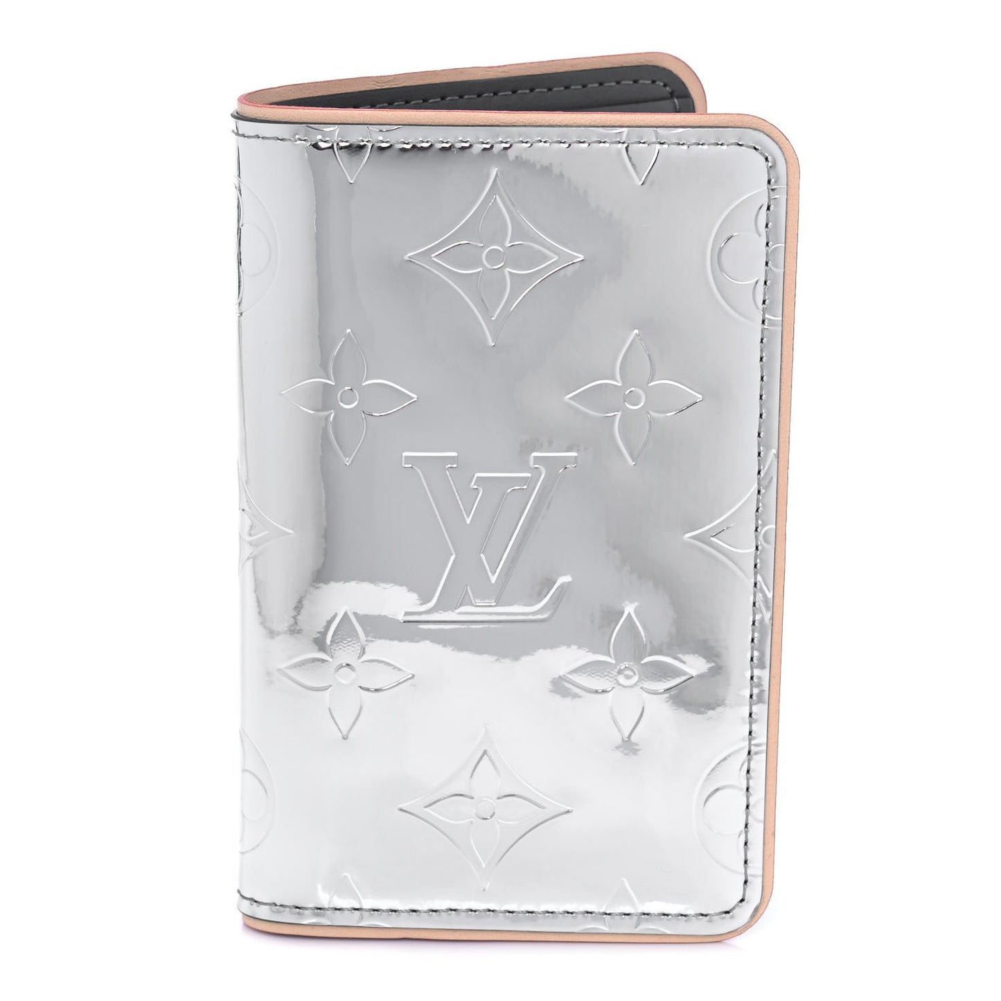 Monogram Mirror Slender Pocket Organizer