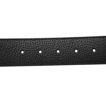 Gucci Textured Dollar Calfskin Nickel Double G 40mm Belt 90 36 Black 4 of 5