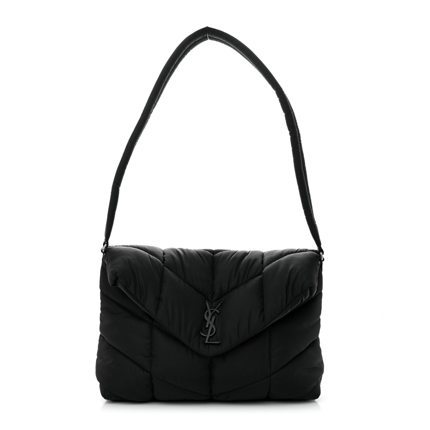Econyl Nylon Lou Puffer Messenger Black