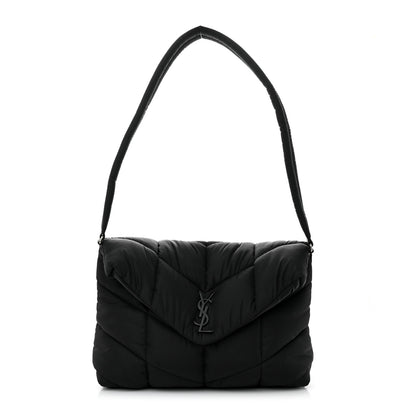 Saint Laurent Econyl Nylon Lou Puffer Messenger Black 1 of 10