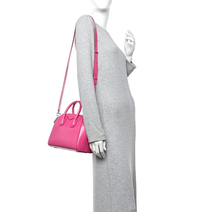 Givenchy Shiny Lord Calfskin Mini Antigona Neon Pink 2 of 10