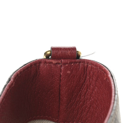 Gucci Soft GG Supreme Monogram Web Bosco Patch Small Crossbody Tote Beige Malva Hibiscus Red 13 of 15