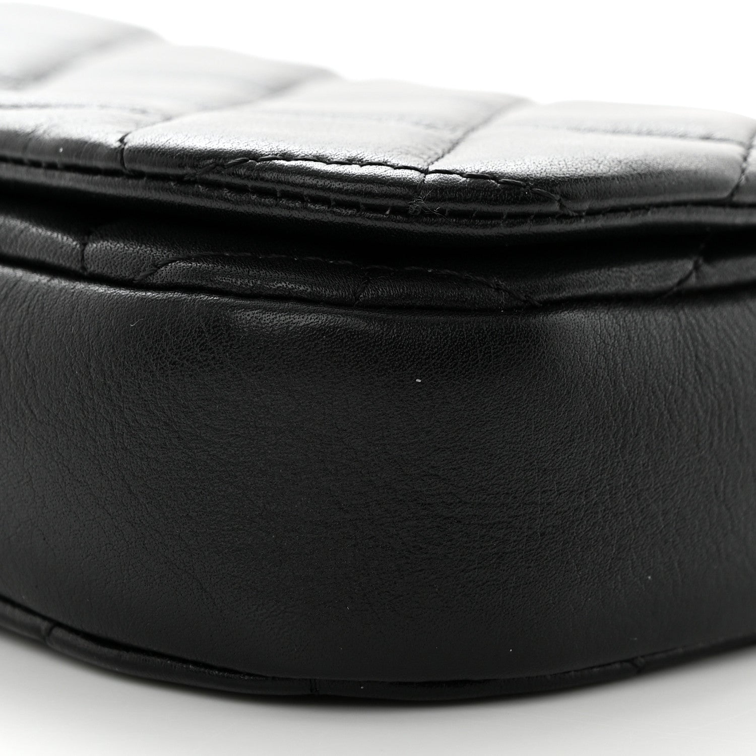 Chanel Calfskin Quilted Coco Mail Clutch With Chain Black 10 of 12