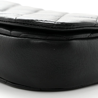 Chanel Calfskin Quilted Coco Mail Clutch With Chain Black 10 of 12