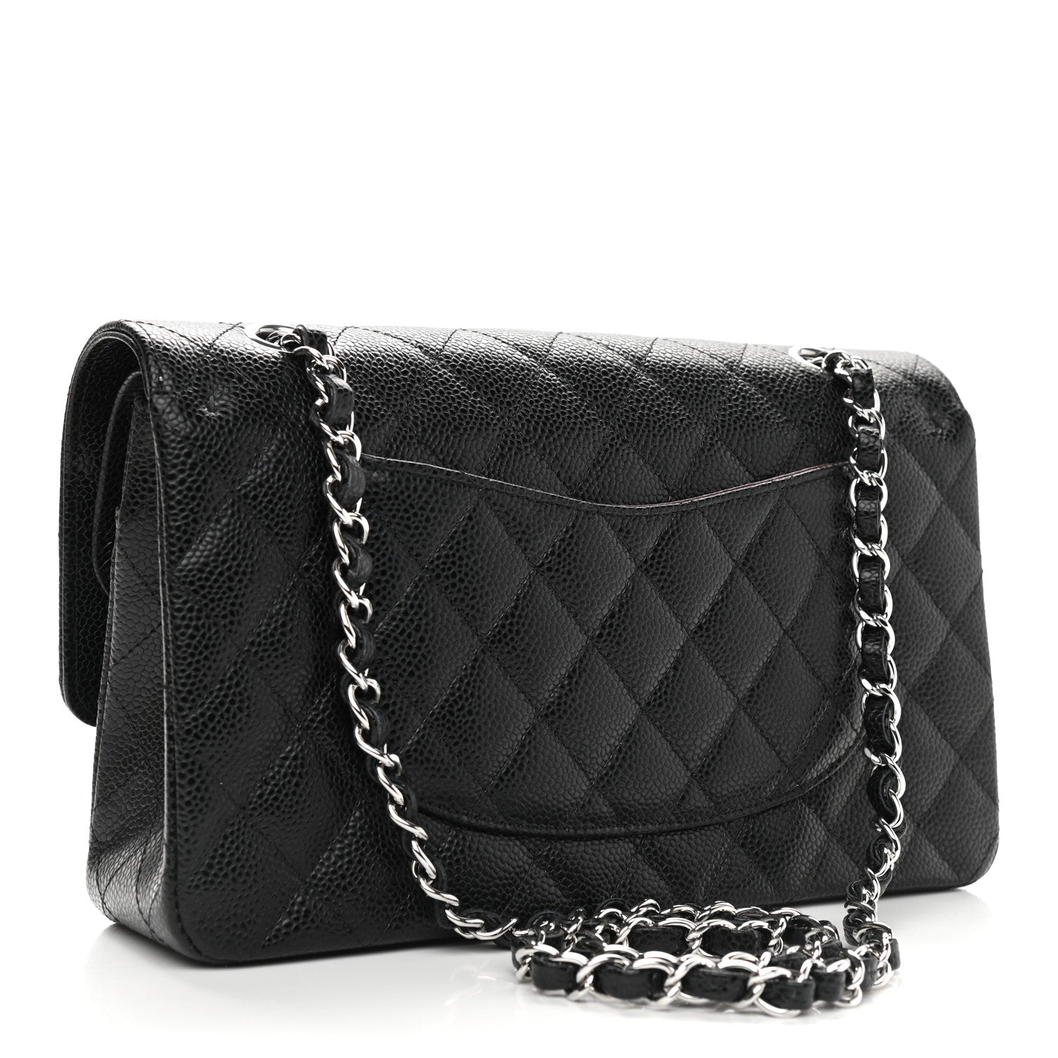 Chanel Caviar Quilted Medium Double Flap Black 2 of 9