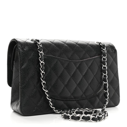 Chanel Caviar Quilted Medium Double Flap Black 2 of 9