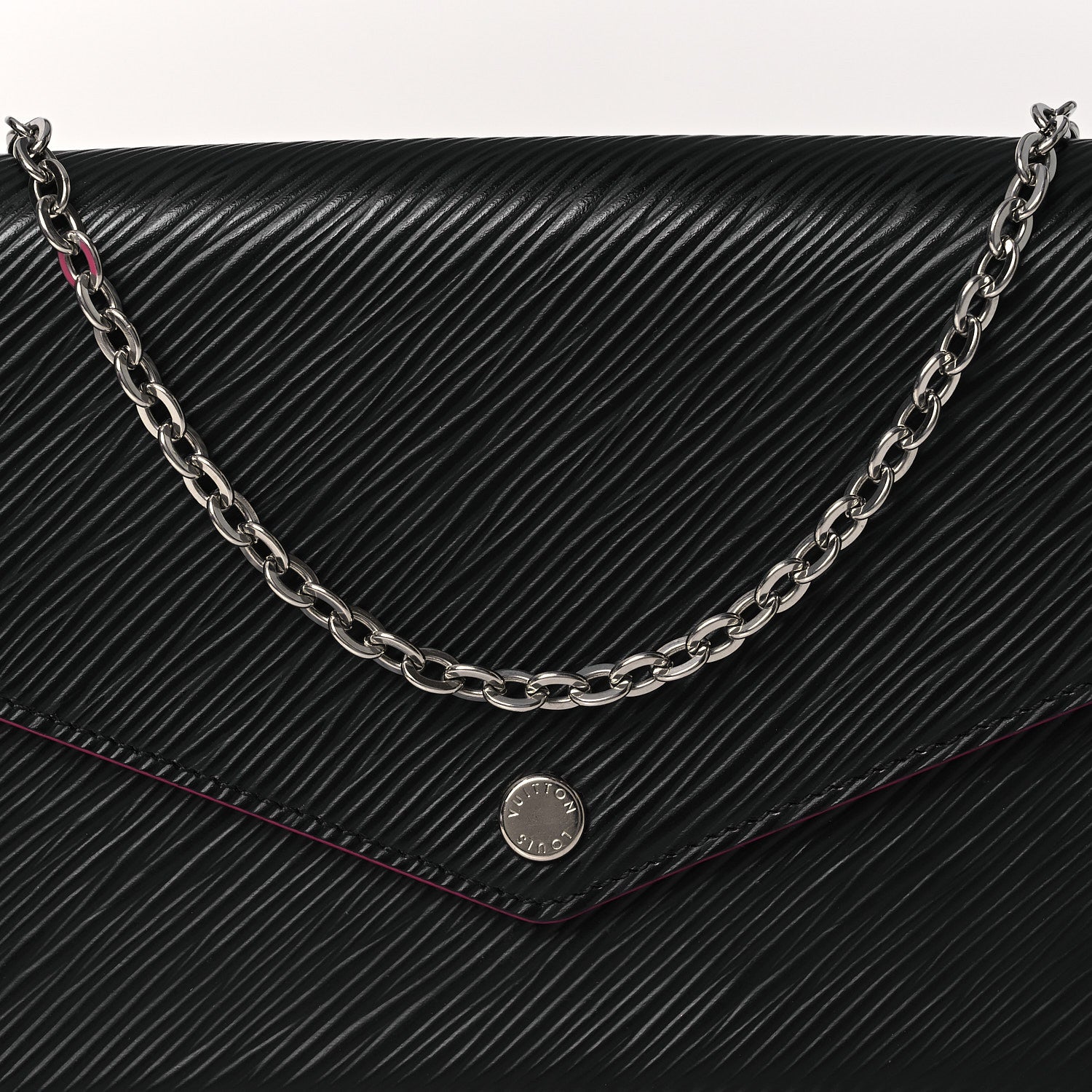 Louis Vuitton Epi Pochette Felicie Black Hot Pink 9 of 11