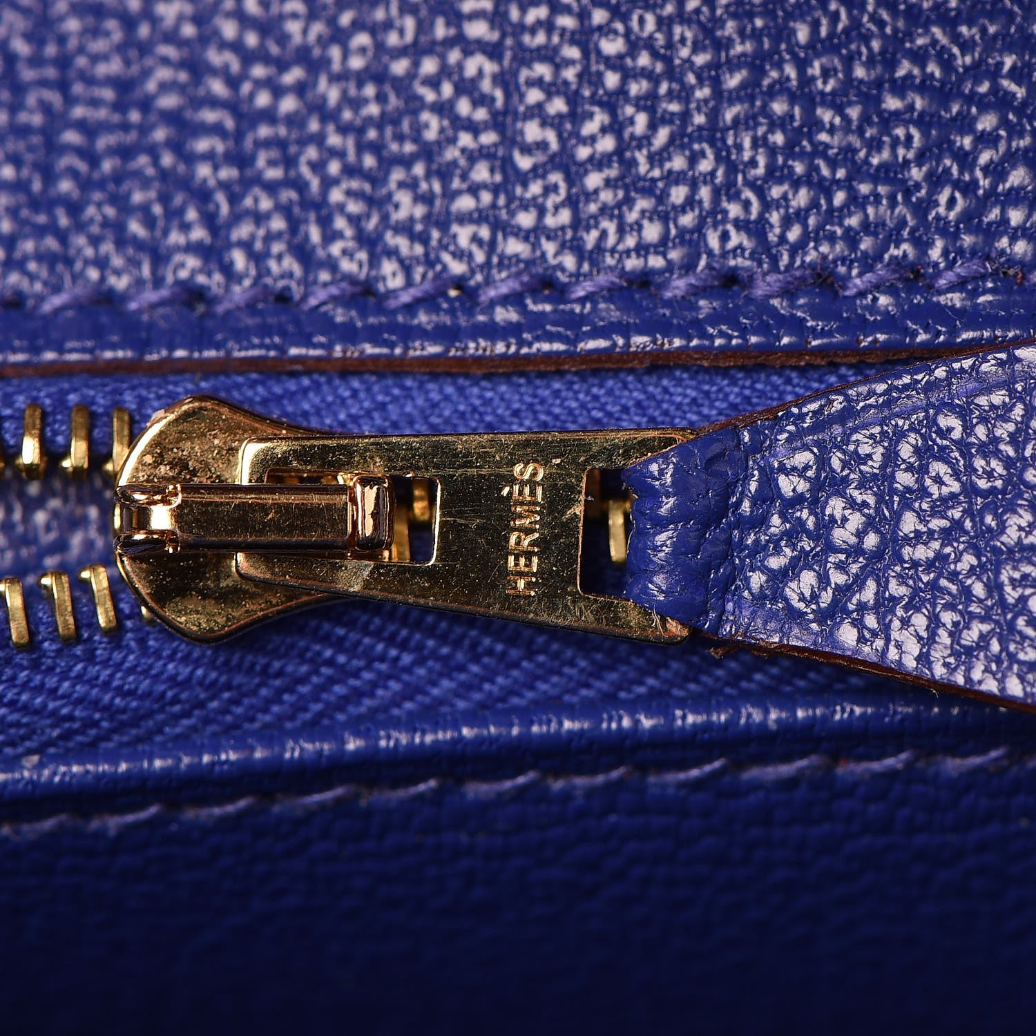 Hermes Epsom Horseshoe Birkin 30 Rose Jaipur Bleu Electrique 28 of 33