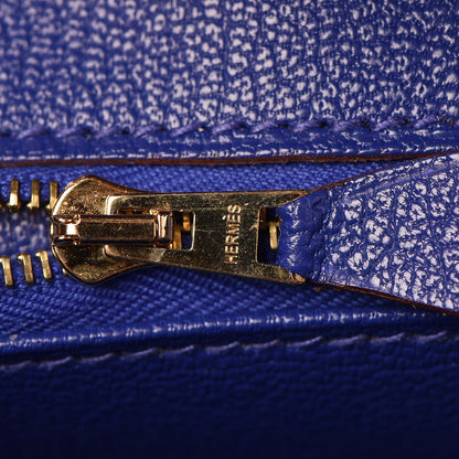 Hermes Epsom Horseshoe Birkin 30 Rose Jaipur Bleu Electrique 28 of 33